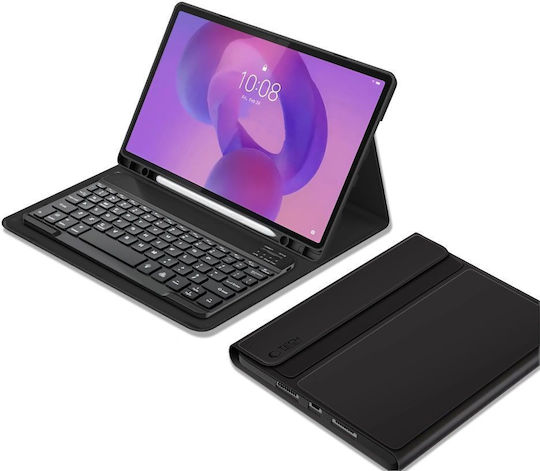 Tech-Protect Flip Cover with Keyboard Blacη (Lenovo Idea Tab Plus 12.1 TB-361)