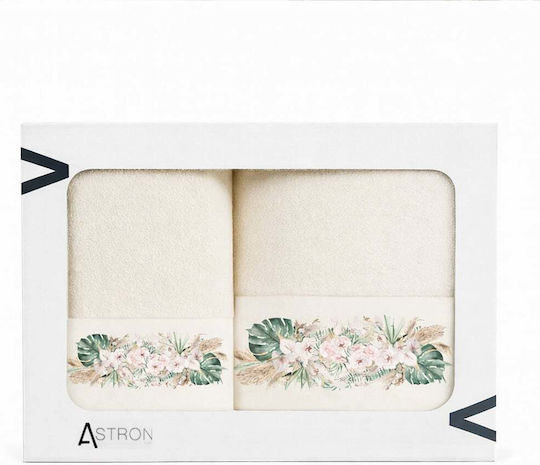 Astron Italy Σετ 2τμχ Boho 30xεκ. Ecru Βάρους 500gr/m² Astron Italy Σετ 2τμχ Boho 30xεκ. Ecru Βάρους 500gr/m²