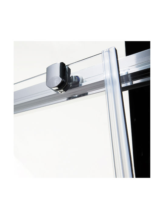 Devon Flow Corner Entry Cabinet Duș cu Glisare Ușă 107x109cm Sticlă transparentă