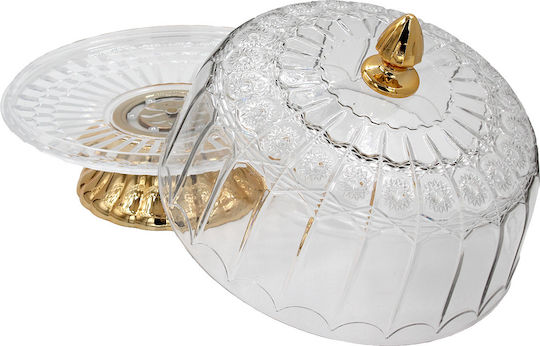 Keskor Cake Stand Transparent 26x26x24cm