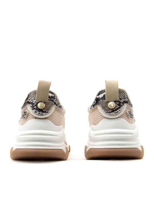 Possession E Γυναικεία Chunky Sneakers Μαύρο-μπεζ-χρυσό