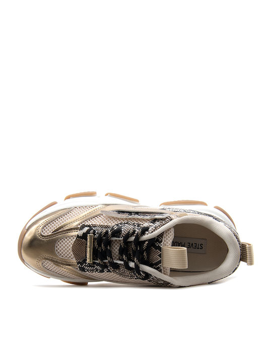 Possession E Γυναικεία Chunky Sneakers Μαύρο-μπεζ-χρυσό