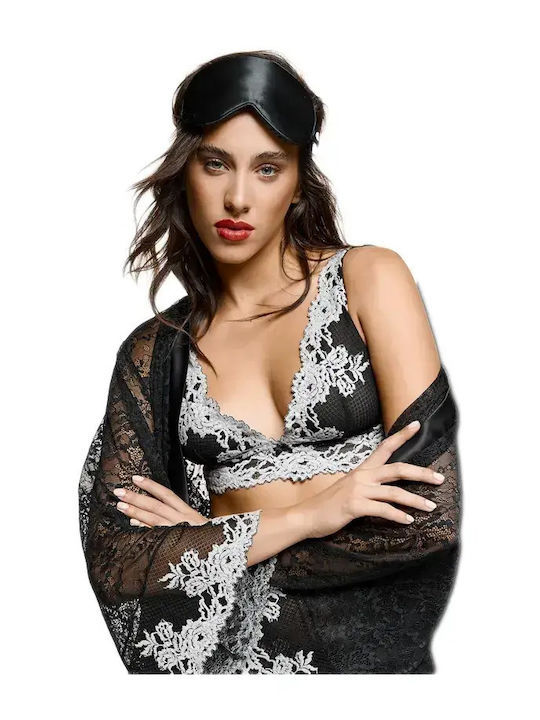 Miss Rosy Χειμερινή Γυναικεία Ρόμπα Μαύρο