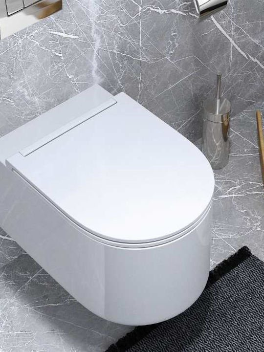 Olympia Monolith Toaletă montată pe perete Fără capac Albă