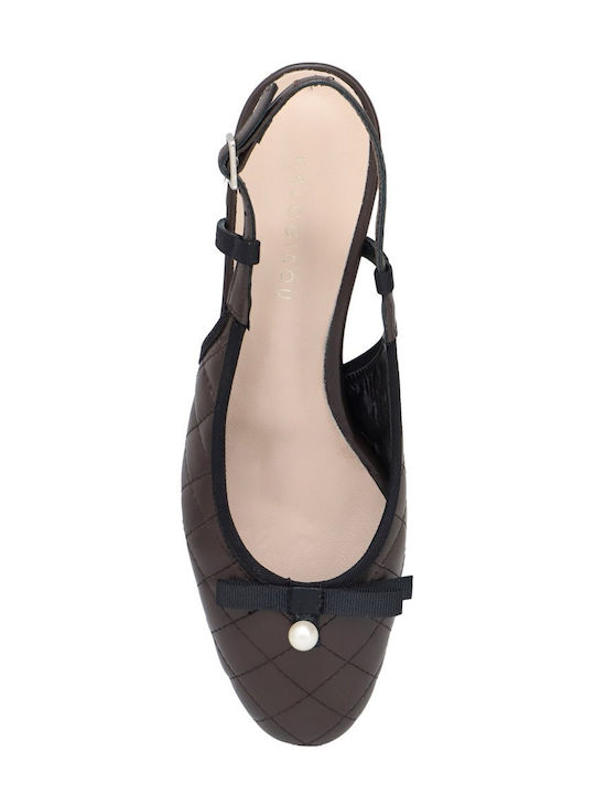Leather Brown Low Heels