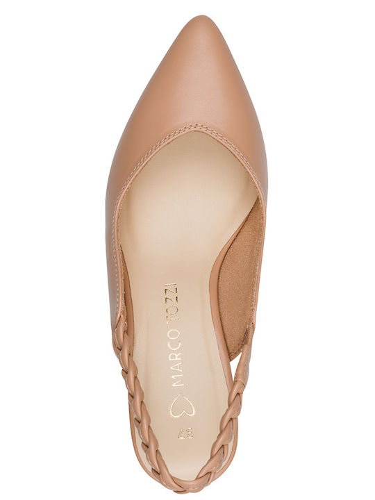 Pumps mit Riemchen & mittelhoher Absatz Braun