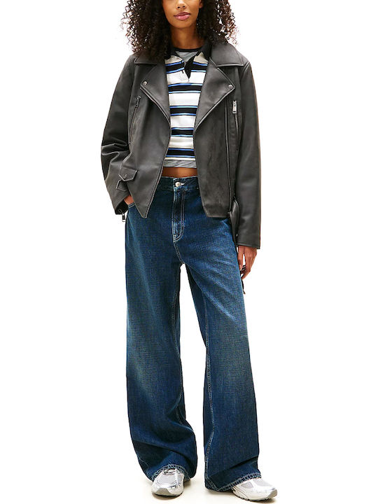 Γυναικείο Biker Jacket Μαύρο