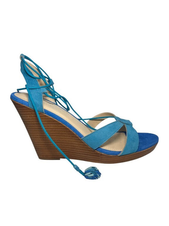 Damenplattformen Blau