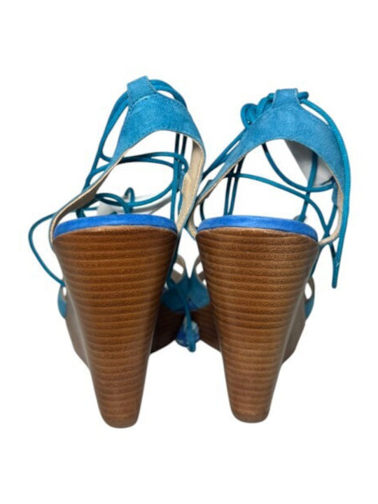 Damenplattformen Blau