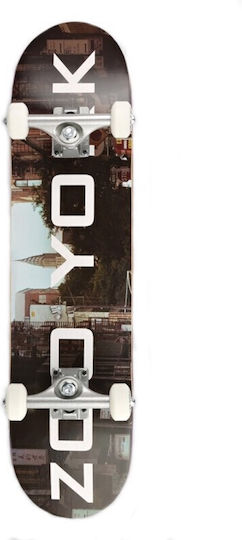 Zoo York Og 95 Logo Block 7" Complete Shortboard Μαύρο