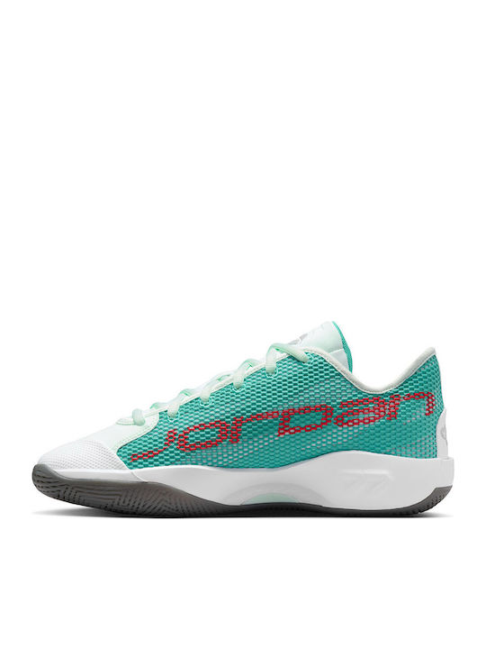 Luka 77 Low Basketball Shoes Barely Green / Washed Teal / Chile Red