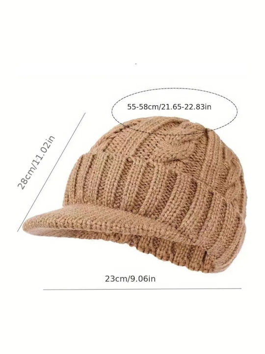 Beanie Unisex Căciulă Tricotat în culoarea Negru