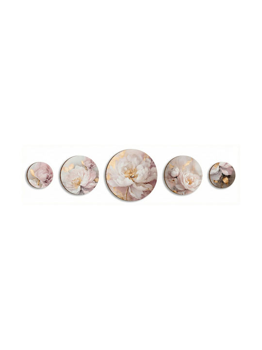 Runde Gemälde Wand Originelle Wanddekorationen Wohnzimmer Rosa Glamour