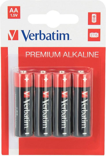 Verbatim Αλκαλικές Μπαταρίες AA 1.5V 4τμχ