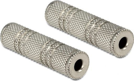 DeLock Μετατροπέας 3.5mm female σε 3.5mm female Ασημί 1τμχ 65547