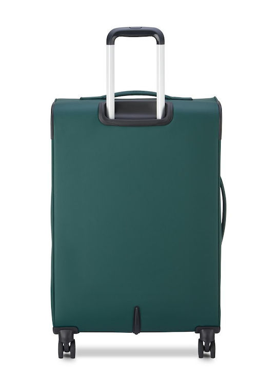 Delsey Dita Mittlerer Reise Koffer Grün mit 4 Räder Höhe 69cm