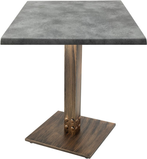 Copperfield Square Bar Vintage Bronze 70x70x74cm Copperfield Square Bar Vintage Bronze 70x70x74cm
