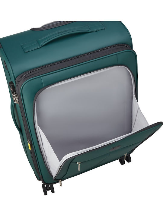Delsey Dita Mittlerer Reise Koffer Grün mit 4 Räder Höhe 69cm