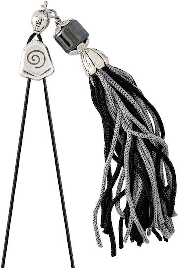 Kiriakos Gofas Sorgenperlen aus Hämatit Länge 1.2cm Silber