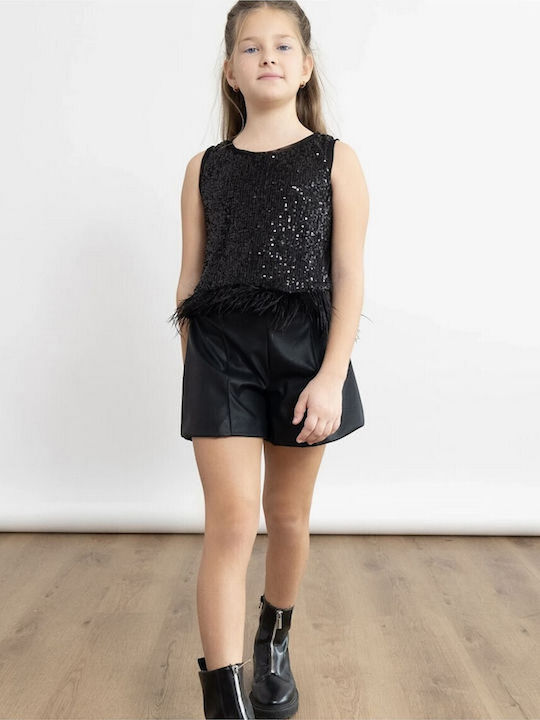 Kinder-Set mit Shorts Sommer 2Stück Black