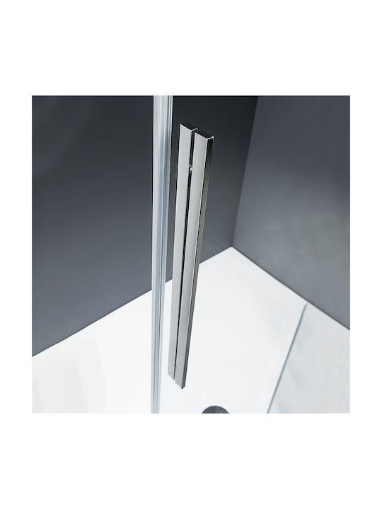 Devon Flow Corner Entry Καμπίνα Ντουζιέρας με Συρόμενη Πόρτα 77x195cm Clear Glass