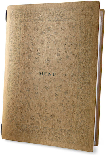 DAG Style Menu Holder Made of Cellulose in Brown Colour Custom Eco