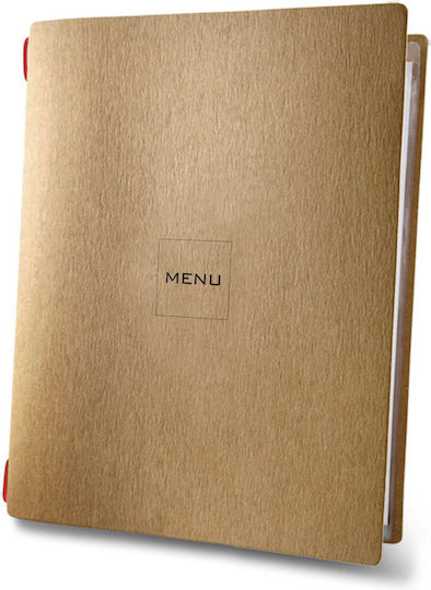 DAG Style Menu Holder Made of Cellulose in Brown Colour Custom Eco