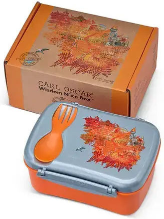 Carl Oscar Wisdom N'ice Box Plastic Kids' Food Container Orange
