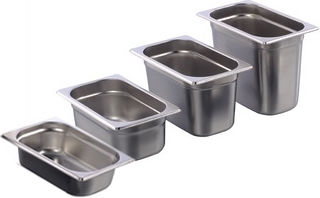 Ozti Tăvi Gastronorm 1/4 Oțel Inoxidabil 65x265x162mm 1.7lt
