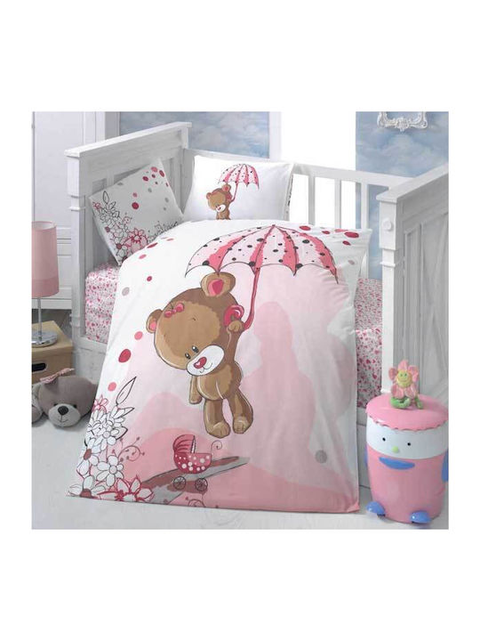 Beauty Home Сет от детски калъфки за възглавница от 100% памук Розов 35x45см.