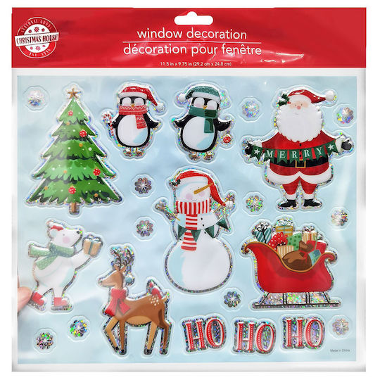 3D Коледни Стикери 29x25cm Xmasfest 1133991 1 Брой