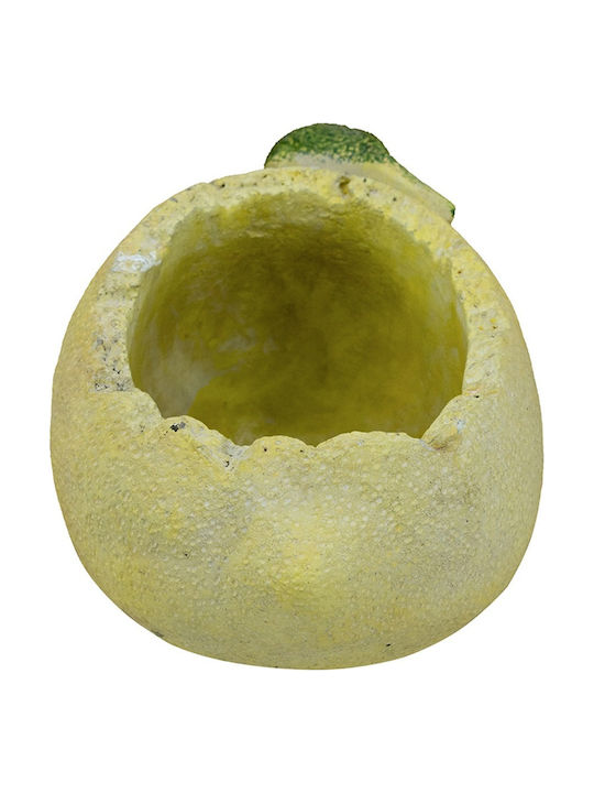 Artekko Planter Concrete Yellow 18.5x12x10.5cm.