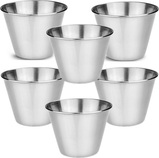 Raki Bol de Amestecare din Oțel Inoxidabil cu Diametru de 8cm și Înălțime de 5.5cm.