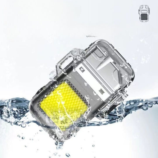 Lumină de lucru și de sit, cu baterie Lanternă Brevet LED IP65 cu Luminozitate Maximă 220lm Gri