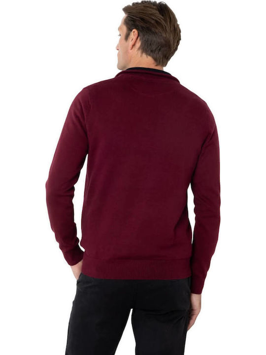 Pulover cu mânecă lungă Burgundy