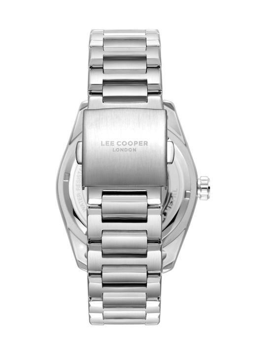 Lee Cooper Men's Watch 43mm Battery with Silver Metal Bracelet
