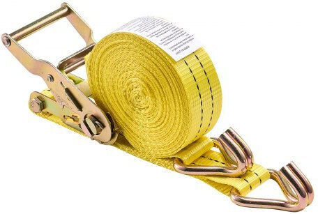Vevor Ιμάντας Αποσκευών Αυτοκινήτου 3.81x3.81cm με Καστάνια Γκρι 4τμχ