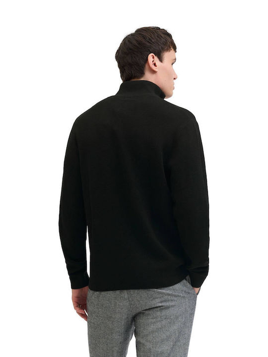 Langarm-Pullover Schwarz