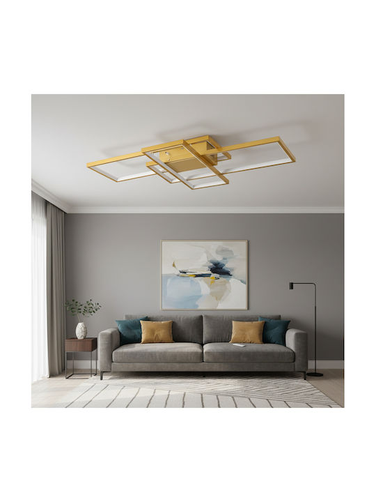GloboStar Quadra Πλαφονιέρα 85εκ. LED με Τηλεχειριστήριο GloboStar Quadra Πλαφονιέρα 85εκ. LED με Τηλεχειριστήριο
