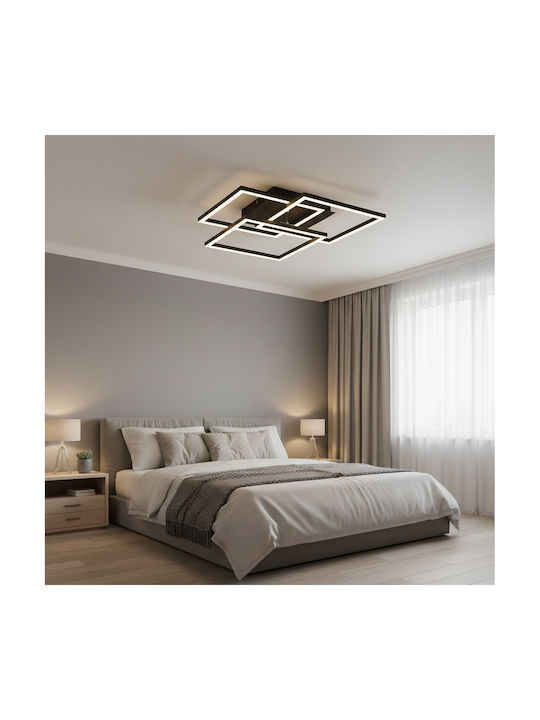 Trio Lighting Mobile Ceiling Mount Light 39cm Black with Integrated LED and Remote Control