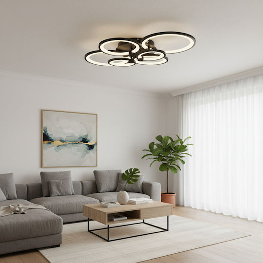 GloboStar Royal-R Πλαφονιέρα 59εκ. LED με Τηλεχειριστήριο GloboStar Royal-R Πλαφονιέρα 59εκ. LED με Τηλεχειριστήριο