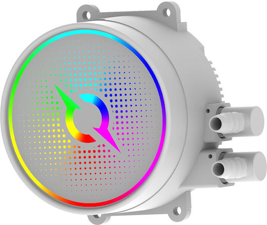Aqirys Aquarius 360 Υδρόψυξη AIO CPU με 3 Ανεμιστήρες 120mm και ARGB Φωτισμό Λευκή