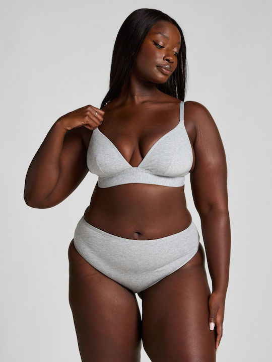 Merlee Cotton High Waist Women's Briefs Brazil Gray