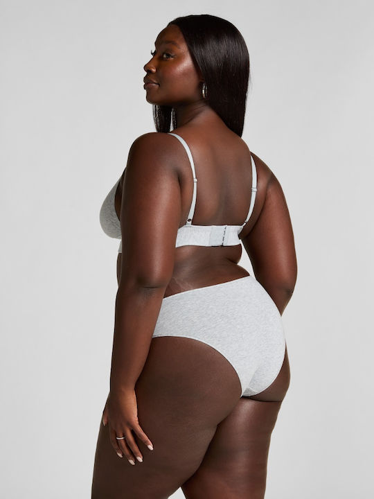 Merlee Cotton High Waist Women's Briefs Brazil Gray