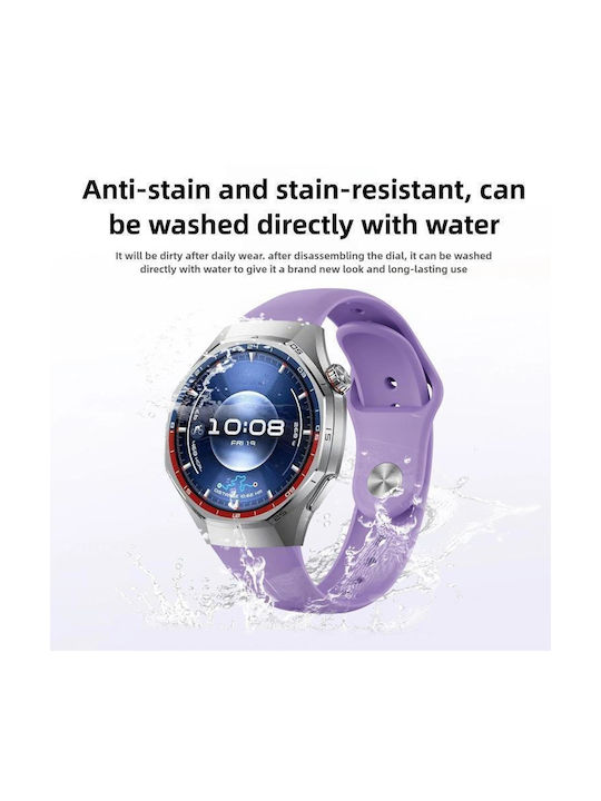 Λουράκι Ρολογιού Σιλικόνης Huawei Watch Gt 6 Pro Γκρι