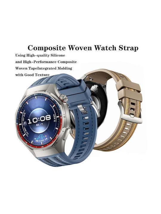 Λουράκι Πλεξούδα Σιλικόνηςμε Αγκράφα Huawei Watch Gt 6 Pro Πράσινο