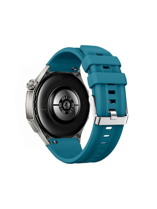 Einfarbiges Silikonarmband Für Huawei Watch Gt 6 Pro Blau Einfarbiges Silikonarmband Für Huawei Watch Gt 6 Pro Blau