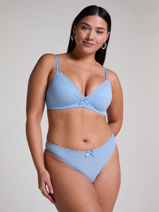 Lola Bra without Padding without Underwire Blue