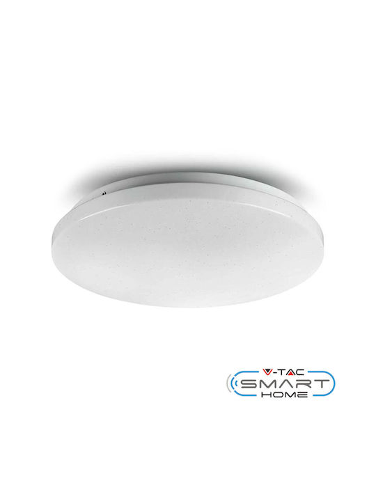 V-TAC Smart Πλαφονιέρα Οροφής 35εκ. Λευκή με Ενσωματωμένο LED