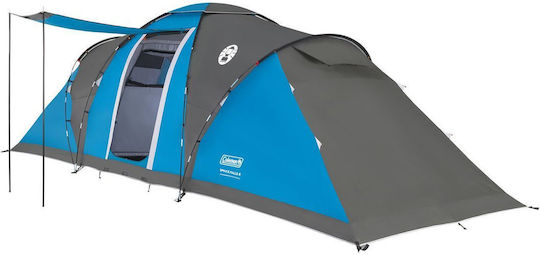 Coleman Summer Camping Tunnel Tent Blue with Double Cloth for 6 People 640x205x230cm